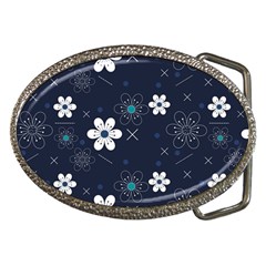 Flowers Pattern , Pattern, Flowers, Texture Belt Buckles