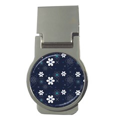 Flowers Pattern , Pattern, Flowers, Texture Money Clips (Round) 