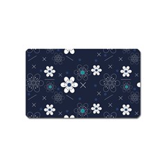 Flowers Pattern , Pattern, Flowers, Texture Magnet (name Card) by nateshop