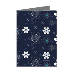 Flowers Pattern , Pattern, Flowers, Texture Mini Greeting Card by nateshop