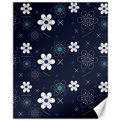 Flowers Pattern , Pattern, Flowers, Texture Canvas 11  x 14 