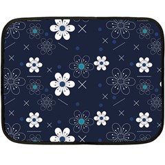 Flowers Pattern , Pattern, Flowers, Texture Two Sides Fleece Blanket (Mini)