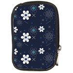 Flowers Pattern , Pattern, Flowers, Texture Compact Camera Leather Case Front