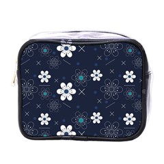 Flowers Pattern , Pattern, Flowers, Texture Mini Toiletries Bag (One Side)