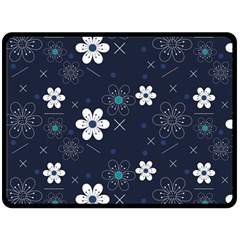 Flowers Pattern , Pattern, Flowers, Texture Fleece Blanket (Large)