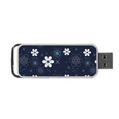 Flowers Pattern , Pattern, Flowers, Texture Portable Usb Flash (two Sides) by nateshop