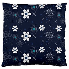 Flowers Pattern , Pattern, Flowers, Texture Standard Premium Plush Fleece Cushion Case (One Side)