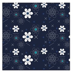 Flowers Pattern , Pattern, Flowers, Texture Square Satin Scarf (36  x 36 )