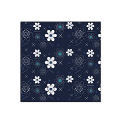 Flowers Pattern , Pattern, Flowers, Texture Satin Bandana Scarf 22  x 22 