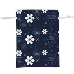 Flowers Pattern , Pattern, Flowers, Texture Lightweight Drawstring Pouch (XL)