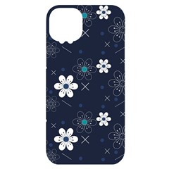 Flowers Pattern , Pattern, Flowers, Texture Iphone 14 Plus Black Uv Print Case by nateshop