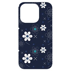 Flowers Pattern , Pattern, Flowers, Texture Iphone 14 Pro Black Uv Print Case