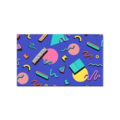 Geometric Shapes Material Design, Lollipop, Lines Sticker (rectangular) by nateshop