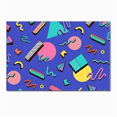 Geometric Shapes Material Design, Lollipop, Lines Postcards 5  X 7  (pkg Of 10) by nateshop