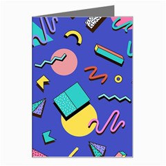 Geometric Shapes Material Design, Lollipop, Lines Greeting Card by nateshop