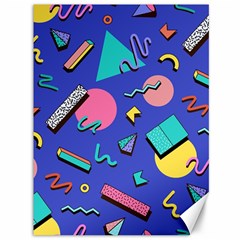 Geometric Shapes Material Design, Lollipop, Lines Canvas 36  X 48  by nateshop