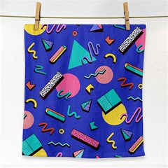 Geometric Shapes Material Design, Lollipop, Lines Face Towel by nateshop