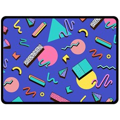 Geometric Shapes Material Design, Lollipop, Lines Fleece Blanket (large) by nateshop