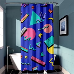 Geometric Shapes Material Design, Lollipop, Lines Shower Curtain 36  X 72  (stall)  by nateshop