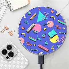 Geometric Shapes Material Design, Lollipop, Lines Wireless Fast Charger(white) by nateshop