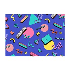 Geometric Shapes Material Design, Lollipop, Lines Crystal Sticker (a4) by nateshop