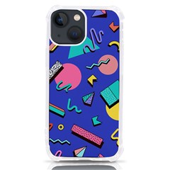 Geometric Shapes Material Design, Lollipop, Lines Iphone 13 Mini Tpu Uv Print Case by nateshop