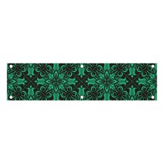 Green Damask Pattern Vintage Floral Pattern, Green Vintage Banner And Sign 4  X 1  by nateshop