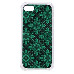 Green Damask Pattern Vintage Floral Pattern, Green Vintage Iphone Se by nateshop