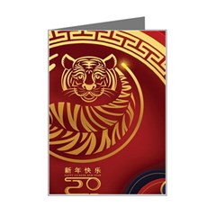 Holiday, Chinese New Year, Year Of The Tiger Mini Greeting Card by nateshop