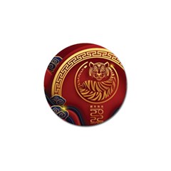 Holiday, Chinese New Year, Year Of The Tiger Golf Ball Marker (4 Pack) by nateshop