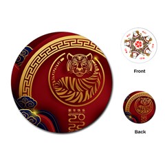 Holiday, Chinese New Year, Year Of The Tiger Playing Cards Single Design (round) by nateshop