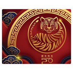 Holiday, Chinese New Year, Year Of The Tiger Two Sides Premium Plush Fleece Blanket (medium) by nateshop