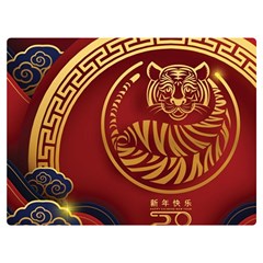 Holiday, Chinese New Year, Year Of The Tiger Two Sides Premium Plush Fleece Blanket (extra Small) by nateshop