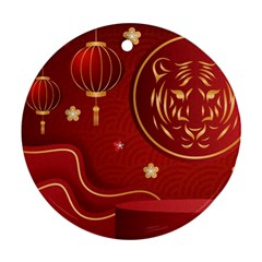 Holiday, Chinese New Year, Round Ornament (two Sides) by nateshop