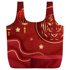 Holiday, Chinese New Year, Full Print Recycle Bag (xxl) by nateshop