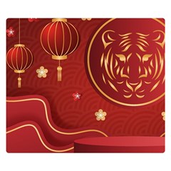 Holiday, Chinese New Year, Premium Plush Fleece Blanket (small)