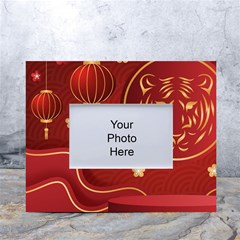 Holiday, Chinese New Year, White Tabletop Photo Frame 4 x6  by nateshop