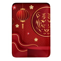 Holiday, Chinese New Year, Rectangular Glass Fridge Magnet (4 Pack) by nateshop