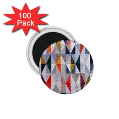 Mosaic, Colorful, Rhombuses, Pattern, Geometry 1 75  Magnets (100 Pack)  by nateshop