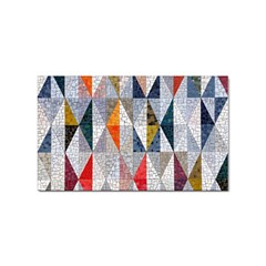 Mosaic, Colorful, Rhombuses, Pattern, Geometry Sticker Rectangular (100 pack)