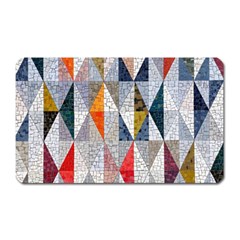 Mosaic, Colorful, Rhombuses, Pattern, Geometry Magnet (rectangular)