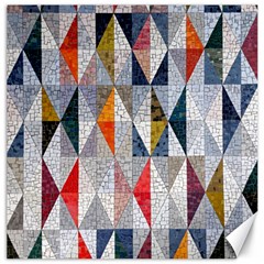 Mosaic, Colorful, Rhombuses, Pattern, Geometry Canvas 12  X 12  by nateshop