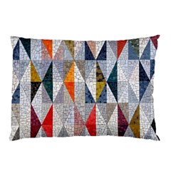 Mosaic, Colorful, Rhombuses, Pattern, Geometry Pillow Case