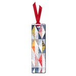 Mosaic, Colorful, Rhombuses, Pattern, Geometry Small Book Marks Front