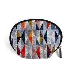 Mosaic, Colorful, Rhombuses, Pattern, Geometry Accessory Pouch (small) by nateshop