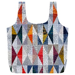 Mosaic, Colorful, Rhombuses, Pattern, Geometry Full Print Recycle Bag (XXXL)