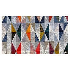 Mosaic, Colorful, Rhombuses, Pattern, Geometry Banner And Sign 7  X 4  by nateshop