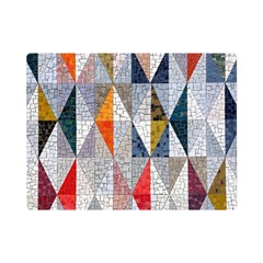 Mosaic, Colorful, Rhombuses, Pattern, Geometry Premium Plush Fleece Blanket (Mini)