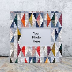 Mosaic, Colorful, Rhombuses, Pattern, Geometry White Box Photo Frame 4  X 6  by nateshop