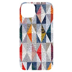 Mosaic, Colorful, Rhombuses, Pattern, Geometry Iphone 14 Plus Black Uv Print Case by nateshop